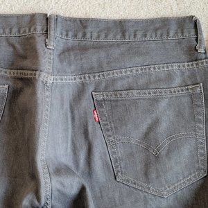 Levi's  514™ STRAIGHT  Light Gray Denim Jeans SZ 36W 32L